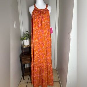 Shoe Dazzle Vibrant Floral Maxi Skirt women size xxl